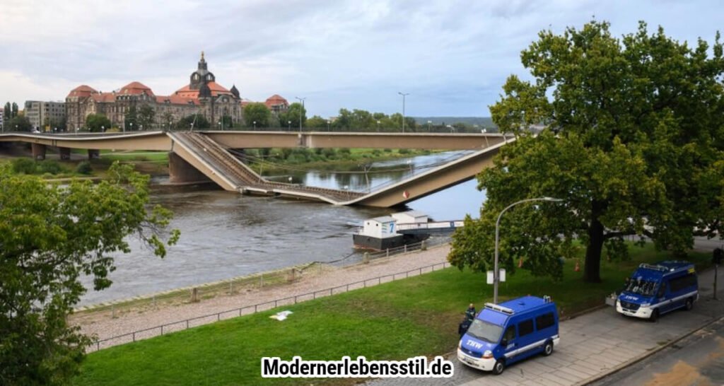 Carola-Brücke steht vor vollständigem Abriss nach Teilkollaps